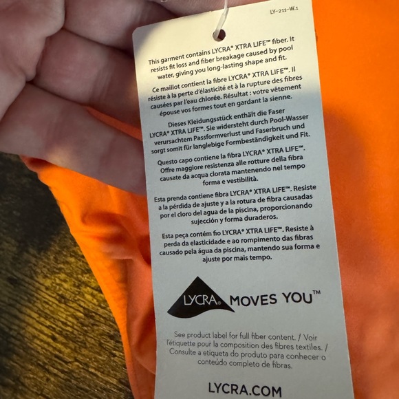 Lands' End Vibrant Orange Bikini Bottom - Picture 6 of 6